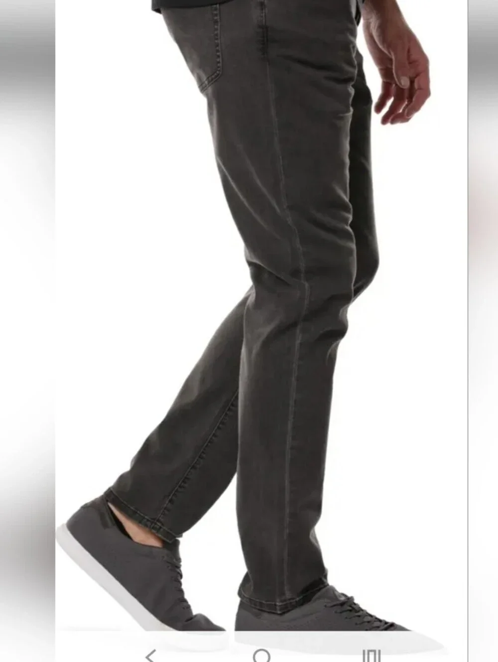 Travis Mathew Men's Charcoal Grey Washed Jeans Straig Leg 32x30